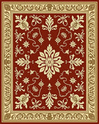 Ornate Floral Scrollwork Pattern Rug
