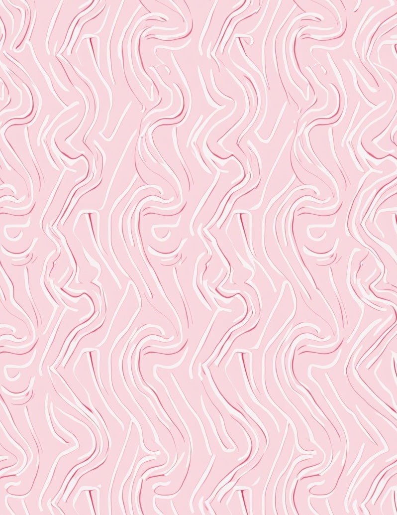 Soft Pink Swirl Pattern Rug