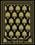 Art Deco Golden Floral Pattern Rug