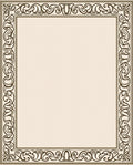 Elegant Swirl Border Pattern Rug