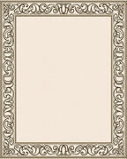 Elegant Swirl Border Pattern Rug