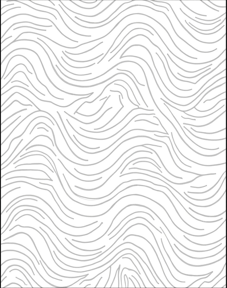 Abstract Wavy Line Pattern Rug