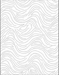 Abstract Wavy Line Pattern Rug