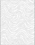 Abstract Wavy Line Pattern Rug