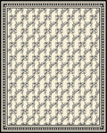 Art Deco Line Art Geometric Pattern Rug