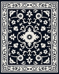 Classic Floral Vine Patterned Rug