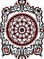 Monochromatic Ornamental Medallion Rug