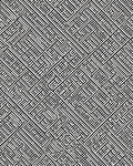 Black White Geometric Maze Pattern Rug
