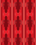 Bold Red Vertical Stripe Pattern Rug