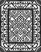 Bold Abstract Geometric Art Rug