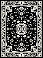 Classic Floral Border and Medallion Rug