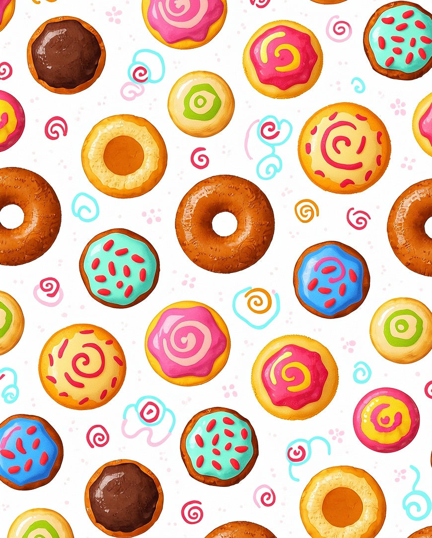 Sweet Donut Pattern Rug