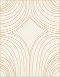 Abstract Organic Line Art Rug