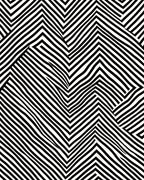 Black White Optical Illusion Pattern Rug