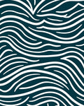 Modern Abstract White Wave Design Rug