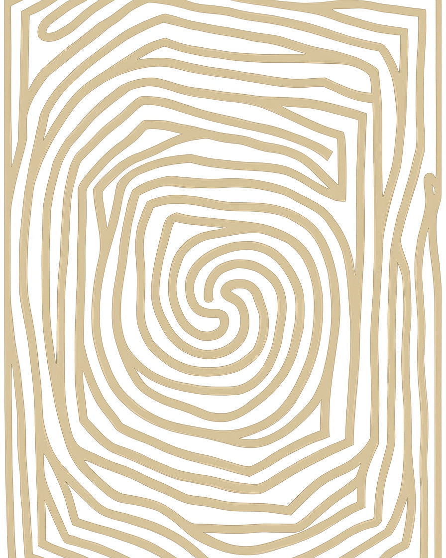 Abstract Swirl Line Pattern Rug