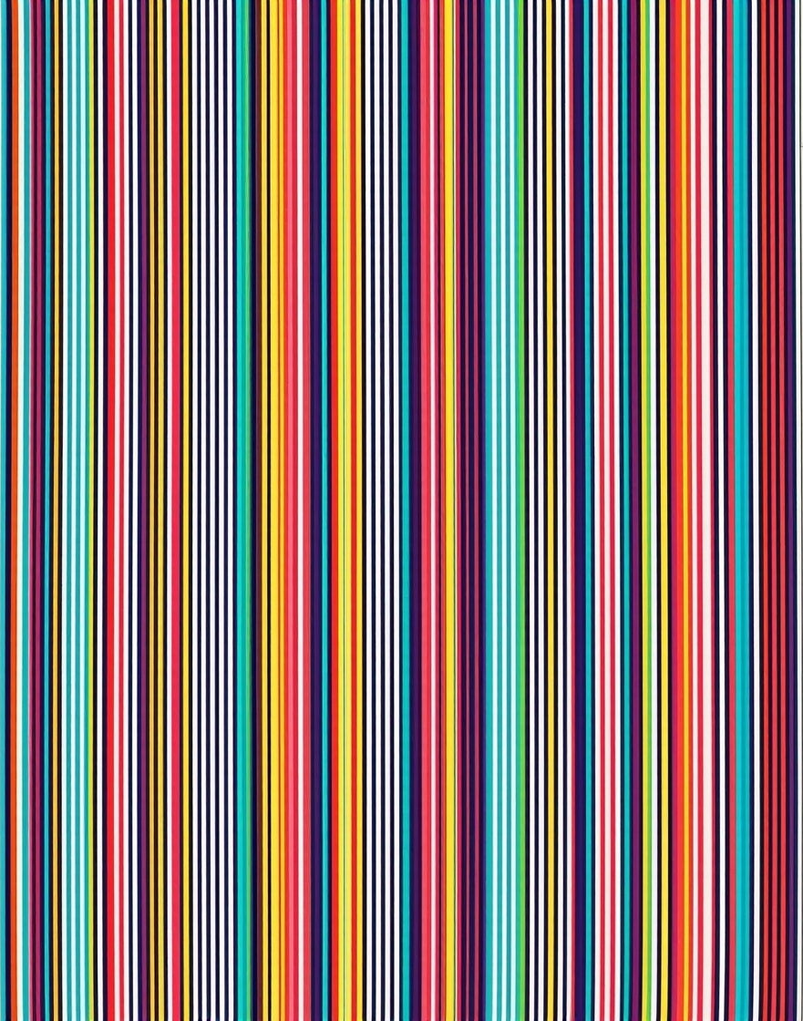 Vibrant Multi-Stripe Vertical Pattern Rug