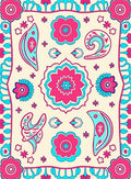 Floral Paisley Vibrant Pattern Rug