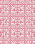 Pink White Traditional Floral Pattern Rug