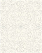 Ornate Swirls Floral Pattern Rug