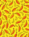 Vibrant Banana Pattern Accent Rug