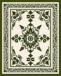 Ornate Floral Medallion Pattern Rug