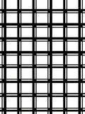 Bold Black White Grid Pattern Rug