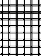 Bold Black White Grid Pattern Rug