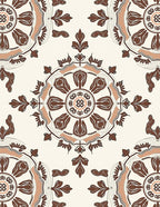 Chic Floral Medallion Pattern Rug