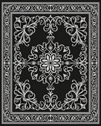 Classic Floral Border Design Rug