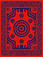 Bold Floral Mandala Patterned Rug