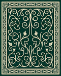 Elegant Cream Swirls Pattern Rug