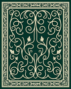 Elegant Cream Swirls Pattern Rug