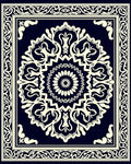Classic Mandala Floral Ivory Design Rug