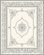 Ornate Floral Scrollwork Pattern Rug