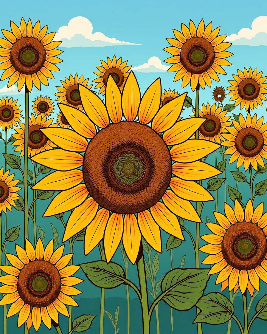 Fields Of Sun Yellow Bloom Rug