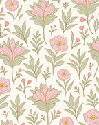 Pastel Floral Nouveau Pattern Rug