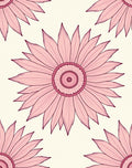 Pink Daisy Pattern Design Rug
