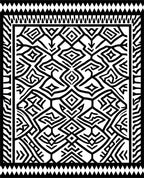 Bold Geometric Tribal Abstract Art Rug