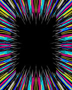 Radial Burst Abstract Graphic Pattern Rug