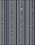 Modern Vertical Stripe Pattern Rug
