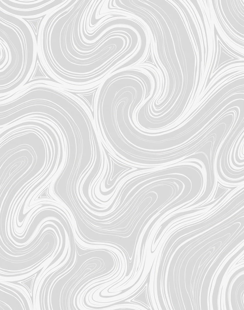 Light Gray Swirling Abstract Marble Lines Rug