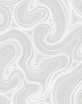 Light Gray Swirling Abstract Marble Lines Rug