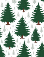 Classic Evergreen Tree Pattern Rug