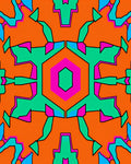 Bold Hexagon Geometric Abstract Design Rug