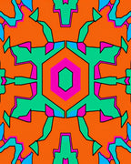 Bold Hexagon Geometric Abstract Design Rug
