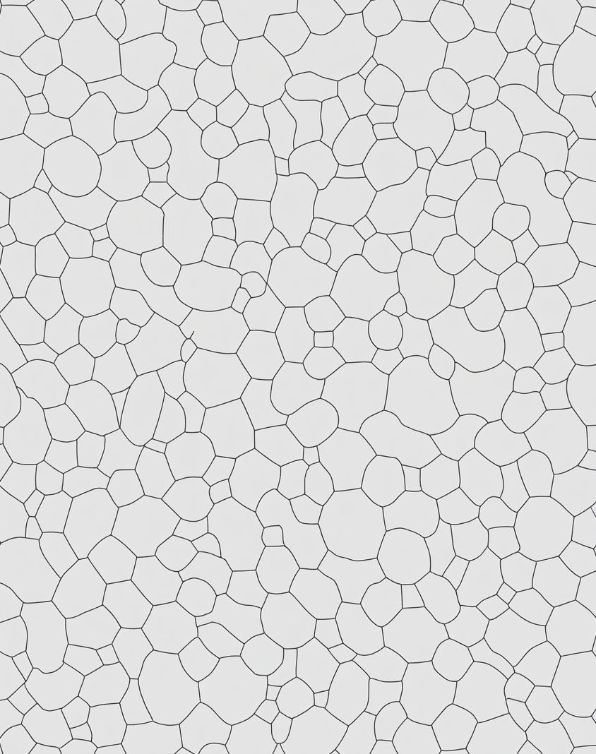 Artistic Organic Cell Pattern Rug