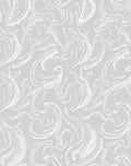 Grey Swirl Abstract Art Rug