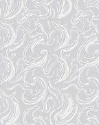 Grey Swirl Abstract Art Rug