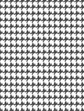 Classic Houndstooth Pattern Rug